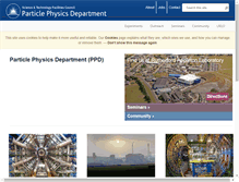 Tablet Screenshot of ppd.stfc.ac.uk